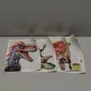 6Pcs Dinosaur Canvas Wall Art Retro Tyrannosaurus Stegosaurus Triceratops Parasaurolophus Wall Decor Pictures Canvas Posters Prints For Children Room Baby Boy Nursery Boys room Bedroom Unframed (10L" x 8W")