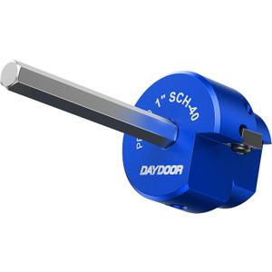 DAYDOOR PVC Pipe Reamer, 1'' Fitting Saver, Professional Plumbing Tool Fit into Standard 1/2" Drill, Socket Savers for Sch. 40 PVC, CPVC or ABS Socket Hub Removing