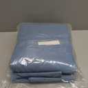 100% Blackout Curtains 72 inch Length 2 Panels Set for Dining Room Master Room, Luxury Soft Linen Textured Full Light Blocking Room Darkening Thermal Insulated Drapes (W52xL72, Dusty Blue)