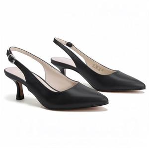 Ankis Women's Slingback Kitten Heels Closed Pointed Toe Low Heel Pumps Comfortable Dress Shoes for Wedding Party Work Office Business Casual Daily Wear 2.5inch, Size 8