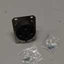 Hubbell Wiring Device-Kellems 50 A, Industrial, Receptacle, Black, No Tamper Resistant HBL9450A - 1 Each