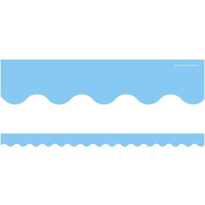 Light Blue Scalloped Border Trim