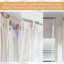 9 x Shimeyao 10 Pack 46 Inch Acrylic Curtain Pull Wands Drapery Pull Rod White Versatile Fiberglass Blinds Wand Kits with Rings and Hooks for Opening Closing Curtains Homes Offices Window Opener