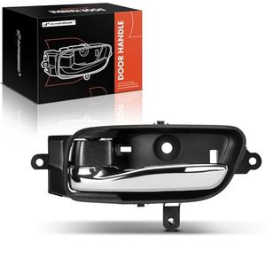 A-Premium Interior Door Handle Front or Rear Left Driver Compatible with Nissan Altima 2013-2018, Pathfinder, Armada, Maxima, Murano, Titan - Textured Black - Replace 80671-3TA0D 80671-3TA0A