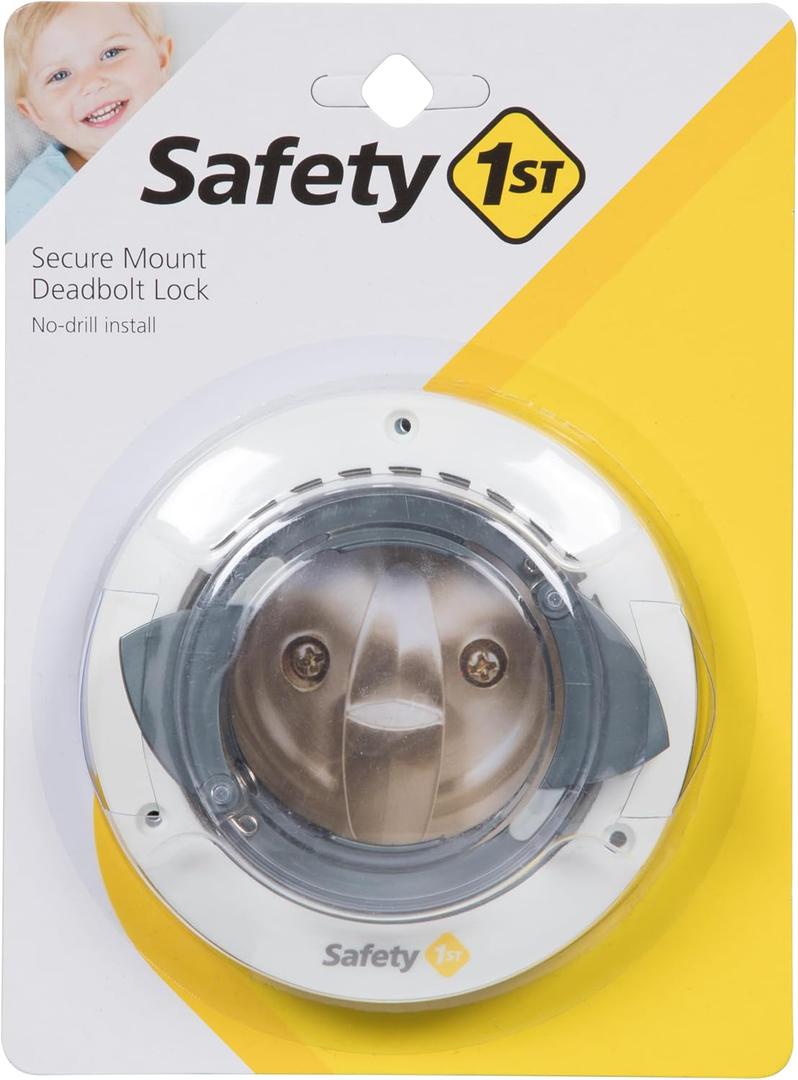 Safety 1st Secure Mount Deadbolt Lock,White