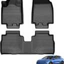 Powerty Floor Mats for 2024-2025 2026 Chevrolet Chevy Equinox EV Accessories (Non Fuel), All Weather Protection Anti-Slip and Waterproof Car Floor Liners for Equinox EV 3PCS