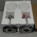 Set of 2 Wall Sconces for Bathroom,Black Modern Vanity Lights with Clear Glass Shade,Bathroom Wall Lamp for Mirror Kitchen Living Room Hallway Cabinet Porch