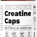 Santa Cruz Paleo Creatine Capsules, Supports Muscle Growth & Energy, Gluten Free, Keto, Sugar Free, Paleo, No Fillers or Additives, Creatine Monohydrate Pills, 2500mg, 100 Servings, 300 Capsules