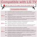 49 50 55 Inch TV Stand for LG TV Legs 55UJ6300 55UK6500 55LJ550M 55UM7300 55UN6900 55UJ6540 50UJ6300 50UK6300 50UK6500AUA 50UN6950 49UK6300 MAM643660 MEZ64114730 Replacement Legs for LG TV with Screws