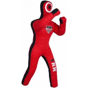 Sports Brazilian JIU Jitsu Grappling Submission Throwing Dummy Punching Heavy Bag Kick Boxing Dummies UNFILLED (6ft, Red-3)
