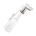 VALICLUD Hand Pressing Soap Dispenser for Kitchen Sink Plastic Lotion Pump Flexible Use for Hand Soap and Liquid Easy to Install Bathroom and Kitchen Accessories Chrome Finish
