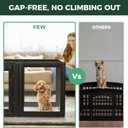 FXW AuraSpace Acrylic Indoor Dog Playpen for Puppies and Small Dogs, 24 Inch, 6 Panels, Black