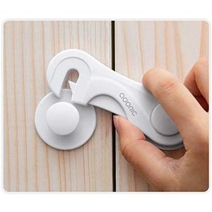 Cabinet Locks - Adoric Life Child Safety Locks 4 Pack - Baby Safety Cabinet Locks - Baby Proofing Cabinet Kitchen System with Strong Adhesive Tape