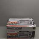 BLACK+DECKER 8-Slice Extra Wide Convection Toaster Oven, Fits 9"x13" Oven Pans and 12" Pizza, Bake, Toast, Broil, and Keep Warm Functions, Countertop Compact Design with Stainless Steel Finish