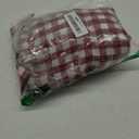 Solino Home Gingham Table Runner 120 Inches Long - 100% Pure Linen Burgundy Checkered Table Runner 14 x 120 Inch Ideal for Dining (14 x 120 Inch, Burgundy)