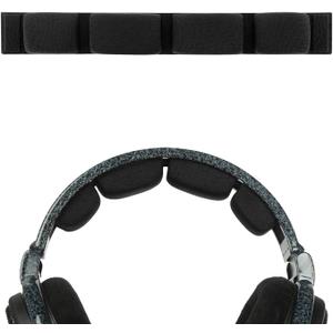 Geekria Mesh Fabric Headband Pad Compatible with Sennheiser HD600, HD580, HD650, HD660S Headphones, Replacement Band, Headset Head Top Cushion Cover Repair Part (Black)
