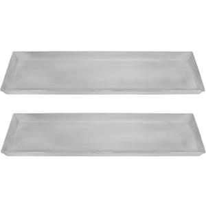 Small White Flower Box Tray, Pack of 2
