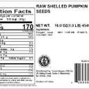 Yupik Raw Pumpkin Seeds, No Shell, 1 lb (16 oz), GMO-Free, Gluten-Free, Kosher, Shelled Pepitas, Salt-Free, Oil-Free, Plant-Based Protein, Source of Fiber, Healthy Snacks, Ideal for Baking & Topping (EXP 06/08/28)
