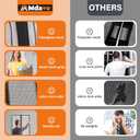 Magnetic Screen Door, Heavy Duty Door Screen Magnetic Closure Keep Bugs Out,Pet & Kid FriendlyHands Free Door Screen Fit Door Size 32 x 80 Inches White