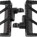 Motorcycle Floorboards Mini Riot Foot Pegs Adjustable Footrests For Harley Dyna Fat Bob Touring Road Glide Road King Street Glide Electra Glide Sportster XL Softail Fat Boy 114 Universal (Black)