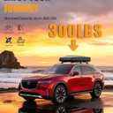 KINGGERI 300lb Lockable Roof Rack Cross Bars Compatible with 2024 2025 2026 Mazda CX90 & CX-90 PHEV with Flush Side Rails, Heavy Duty Aluminum Roof Rails Crossbars Luggage Accessories