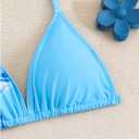 RoseSeek Girl's 3 Piece Swimsuits Floral High Waisted Bikini Bathing Suit with Mesh Coverups Skirt (Blue, 10Y)