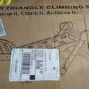 Pikler Triangle Set, Baby Climbing Playset Toys Indoor, Jungle Gyms for Toddlers Ages 1-4, Toddler Climbing Playground with Cushion & Toy Car