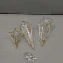 Geometric Hanging Tillandsia Holder Gold Metal Air Plant Holders for House Decor, Small Indoor Plants, Plant Lover Gifts (5Pcs)