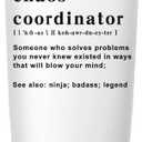 Chaos Coordinator Tumbler Cup,Christmas Unique Gift Idea for Boss Lady,Teacher,Nurse,Gift for Mom,Coworker Gifts,Birthday,Thank You Gifts for Women, 20 oz Travel Mug