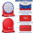 iPlay, iLearn Kids Fun Pool Toys, Inflatable Dart Board Water Games, Swimming Pool Floats, Beach Yard Outdoor Play, Backyard Party Birthday Gift for 6 7 8 9 10 12 Years Old Boys Girls Teen Adult-Red