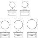 Round LED Bathroom Mirror, 32 Inch, HD Shatterproof Tempered Glass
