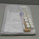 Large Cat Litter Box Cover Enclosure with Waterproof Splash Guard, Row-Hook, DIY Shield, Safe Material, Easy Install & Clean, Privacy Screen for Most Litter Boxes, L27W21H17 in