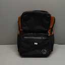Skunk SoHo Backpack - Smell Proof - Weather Resistant - With Combination Lock (Black/Brown Leather)
