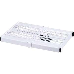 LockerMate Adjust-A-Shelf Locker Shelf, Extends to Fit Your Locker, Easy to Use, Perfect for School, Office, Gym, White (10.3 Inches x 1.63 Inches x 11.88 Inches)