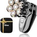 Ufree 7D Rotating Head Shaver for Bald Men, Magnetic Detachable Head Shaver, IPX7 Waterproof Wet or Dry Electric Razor for Men, LED Display Rechargeable Shaving with Type-C Charge, Mens Gifts