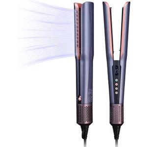 Hair Straightener  2 in 1 Wet to Dry Air Straightener with High-Speed Ionic Airflow, Straightens Using air, No Heat Damage, Smart Temperature Control for Medium to Long Hair (35-75cm) (Purple)
