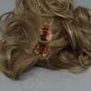 REECHO 9" Short Ponytail Extension, Classic Loose Curly Wavy Claw Clip Pony tails Hair Extensions HP001 Hairpieces for Women - Honey Blonde with Highlights