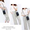 myfriday Small Leather Crossbody Bag for Women with Guitar Strap Mini Crossover Bags & Shoulder Purses with 2 Card Slots