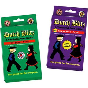Dutch Blitz: Original and Purple Expansion Combo, Fast Paced Card Game, Fun for Everyone, Great Family Game, Combine Packs to Play with up to 8 Players, for Ages 8 and Up