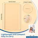 Marspark 15 Pcs 2x3inch Acrylic Photo Frame with Base Acrylic Photo Display Mini Picture Frames Double Sided Desktop Display Vertically for Film Mini Picture Ornaments(Clear,Square)