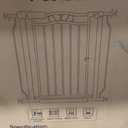 Extra Wide Baby Gate for Doorways 29.9"-53.1", Pressure Mounted Dog Gates With Door, Child Safety Barrier Walk Thru Indoor, Large Babygate Long for Kids Toddler Pet Outside, 30 In Tall White