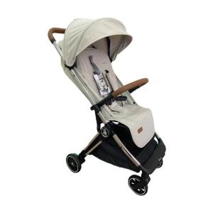 Primo Passi Icon Travel - Baby Stroller Special Edition, Lightweight and Compact, Chrome Frame/Beige - Perfect for On-The-Go Parents