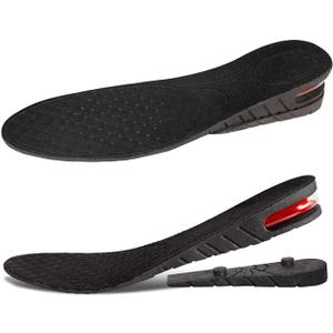 Height Increase Insoles 2-Layer Air up Shoe Lifts Elevator Shoes Insole 1.8 inches(4.5 cm) Heels Lift Inserts for Men and Women