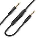 3.5mm Replacement Audio Cable for Sony Headphones Wire Aux Cord Compatible with Sony WH-1000XM5 WH-1000XM4 WH-1000XM3 WH-XB910N WH-CH710N WH-CH720N MDR-1000X MDR-1AM2 with In-line Mic & Volume Control (Gray)