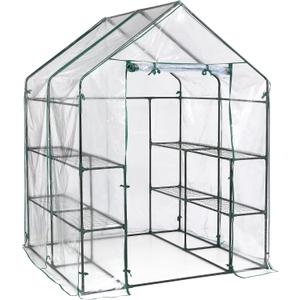 Miracle-Gro Clear 56 in. W X 56 in. D X 76 in. H Greenhouse