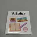 Vitoler 10Pcs Aesthetic Highlighters, Chisel Tip Marker Pens,Assorted Color Candy Highlighters,No Bleed Bible Highlighter,Cute Pastel Highlighter for Journaling Planner Notes School Supplies