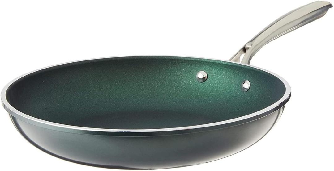 Granite Stone Coated Nonstick Frying Pan - 10 Inch Emerald Nonstick Skillets, for Cooking and Frying  PFOA Free (Green)
