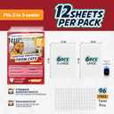 12 Pack Cat Scratch Furniture Protector Sheets  Clear Couch & Sofa Guard from Cat Claws  Easy Apply, Removable, with Twist Pins (6 XL + 6 Large)