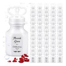 Foilswirl 192 Pcs Wedding Bubbles Bulk Mini Bubble Wands White Funny Party Favors Wedding Gifts for Anniversary Valentine Engagement Bridal Celebration Guests Gift