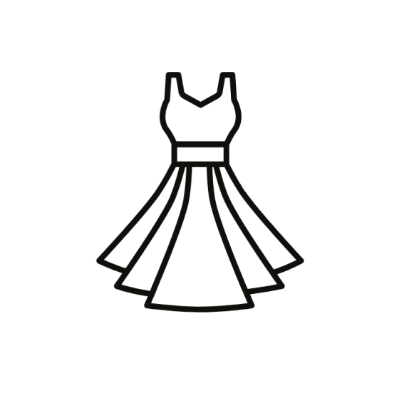 Women's Black Cocktail Midi Dress, L